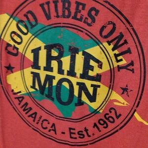 Irie Mon Jamaica Good Vibes Only Tshirt, Medium, by Show of Clothing